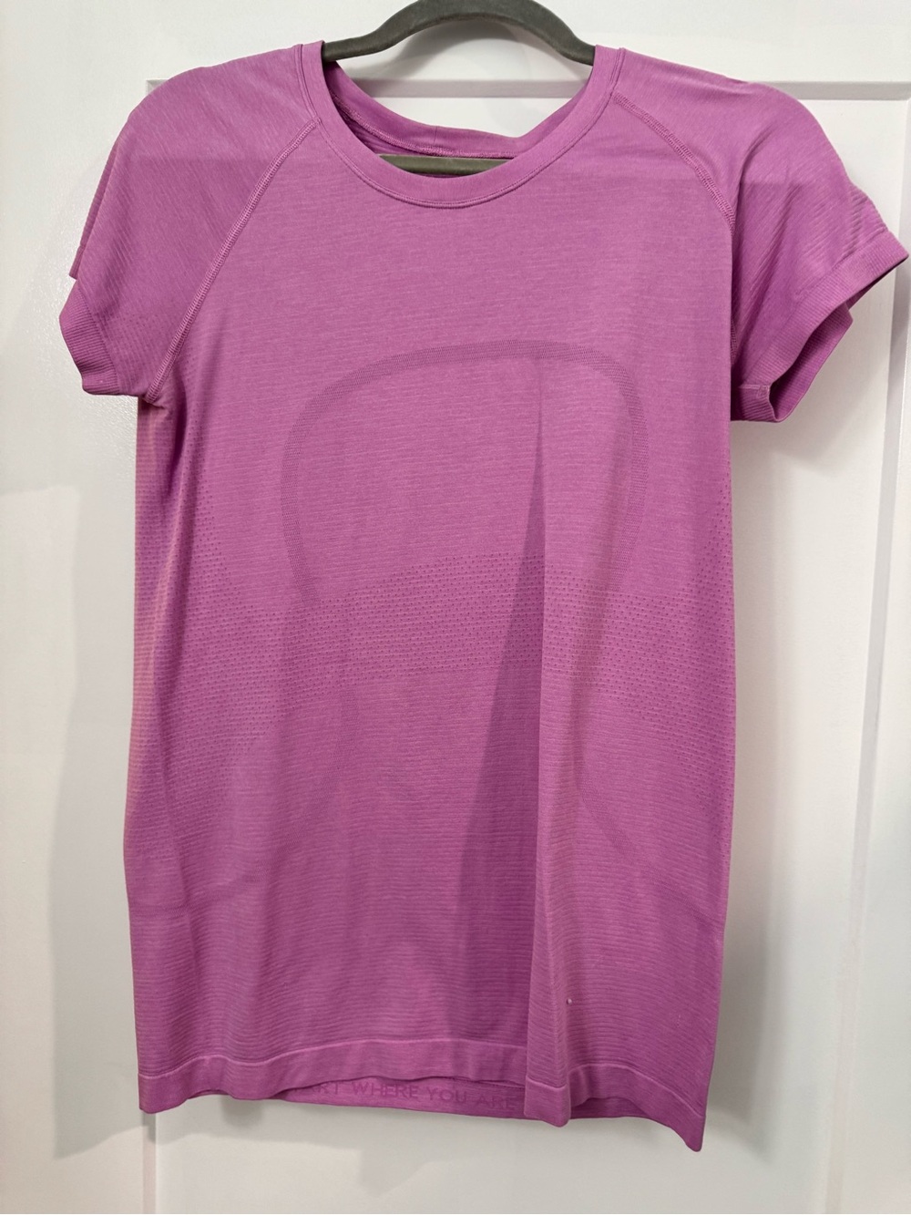 Lululemon Swiftly Tech Short-Sleeve Shirt 2.0 Hip Length Bright Pink Size 10